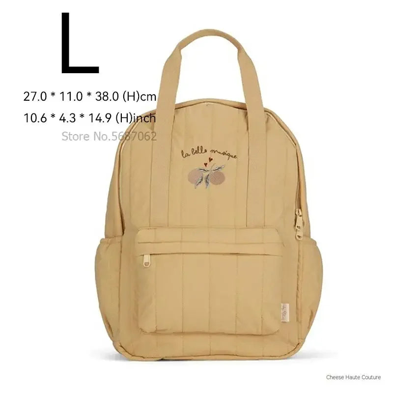 New KS Baby Backpack Parent-child Kids Schoolbag Kindergarten Bags Brand Traveling Cherry Children's Boys Girls Mom Storage