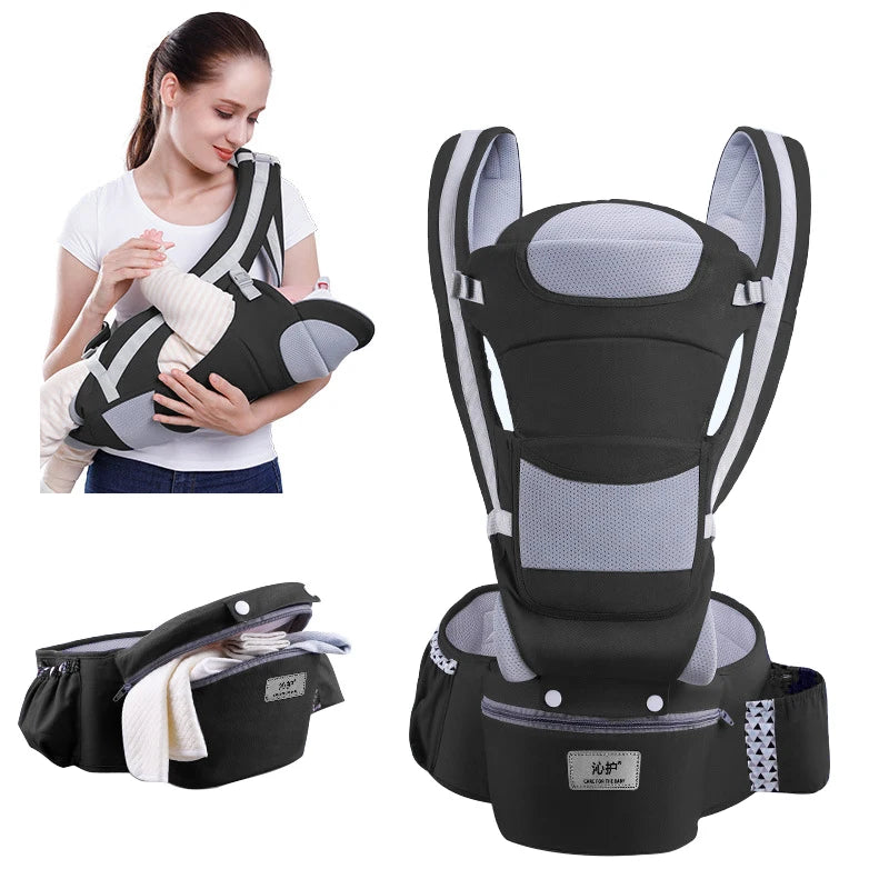 Ergonomic Baby Carrier Backpack Infant Baby Hipseat Carrier Front Facing Ergonomic Kangaroo Baby Wrap Sling Travel Backpack