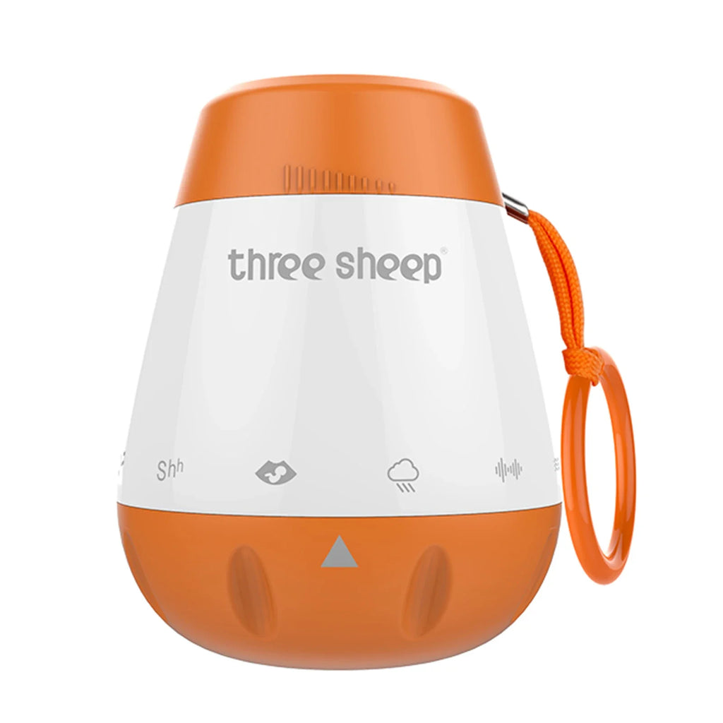 Baby White Noise Machine with Smart Voice Sensor, 6 Soothing Sounds, Rechargeable & Portable