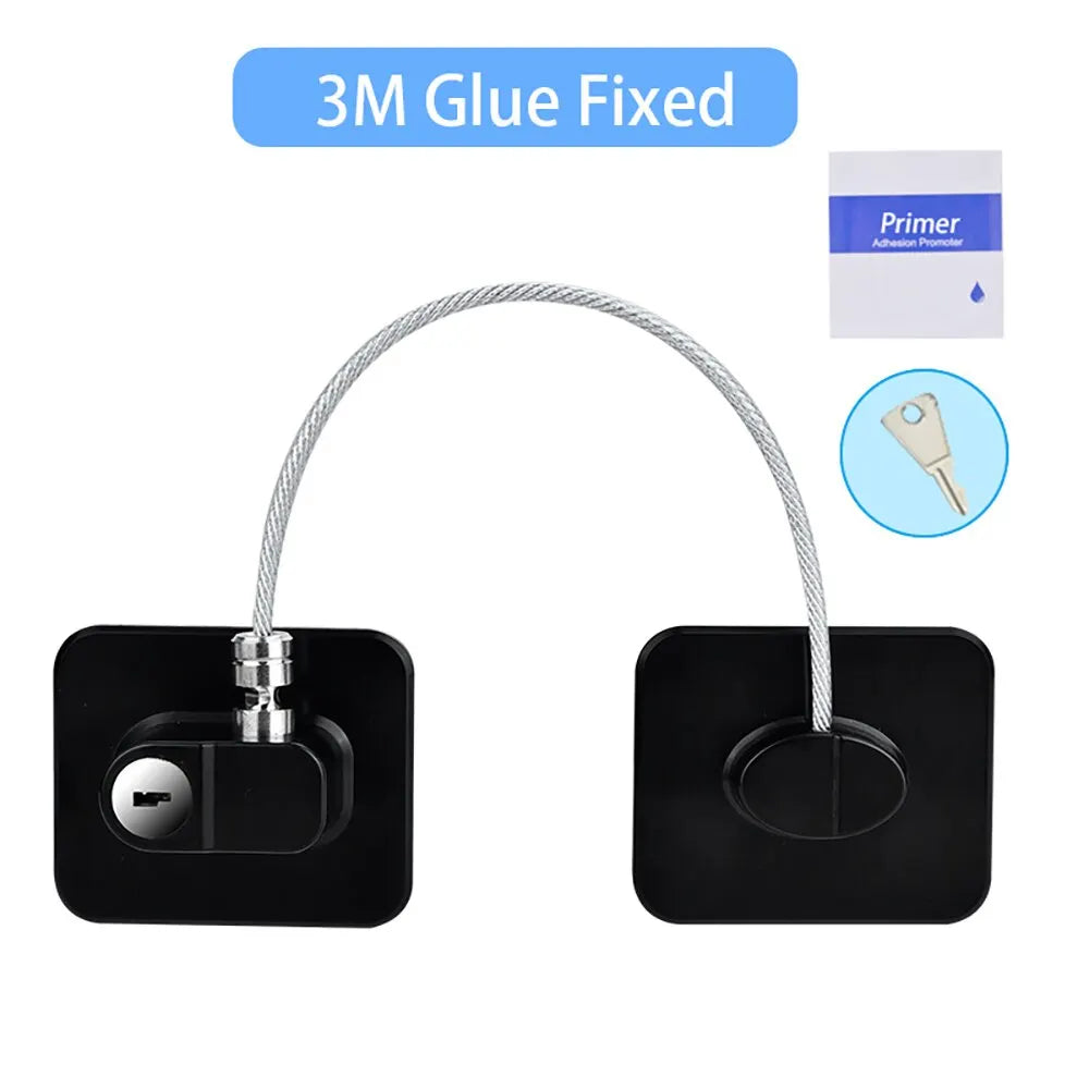 Child Safety Cable Lock for Cabinets, Fridge and Windows | TRD Bridge