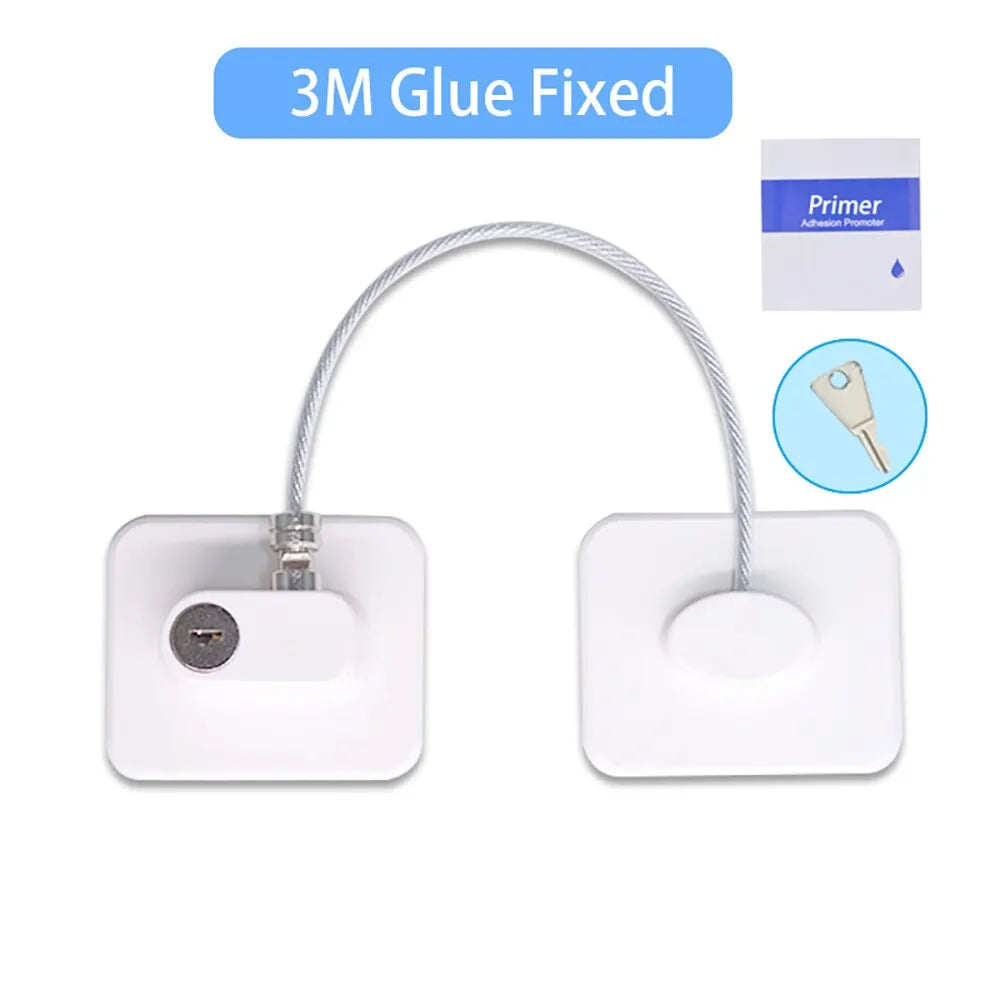 Child Safety Cable Lock for Cabinets, Fridge and Windows | TRD Bridge