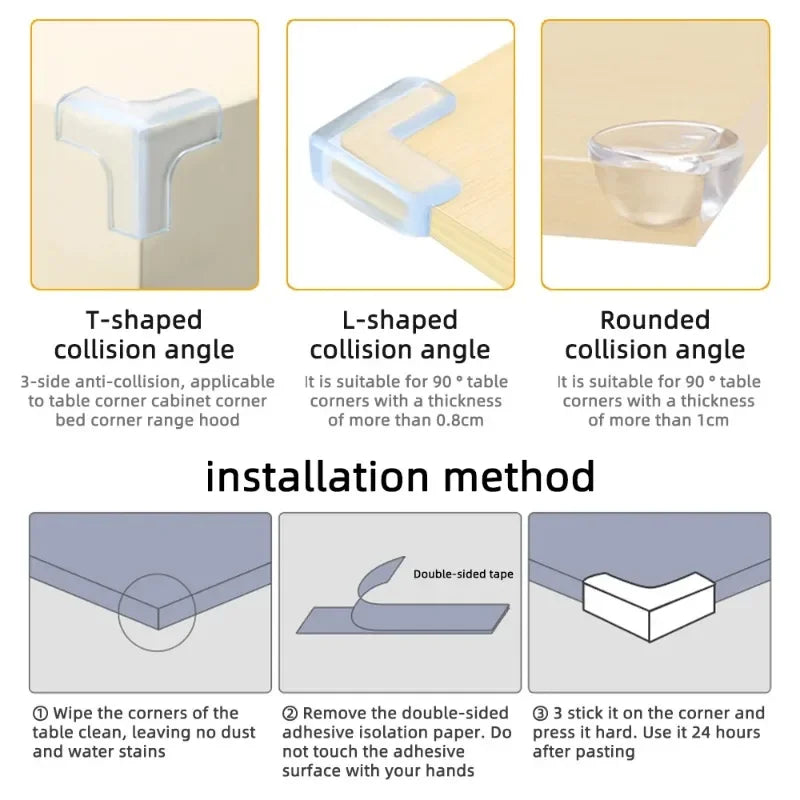 Transparent Corner Protectors for Baby, Furniture Edge Guards | TRD Bridge