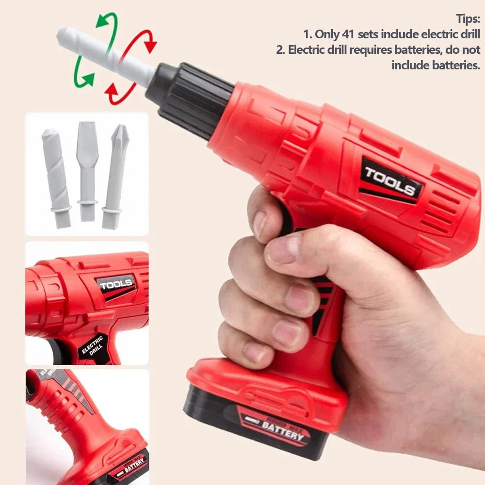 38/42 PCS Kids Pretend Tool Set with Screwdrivers for Toddlers