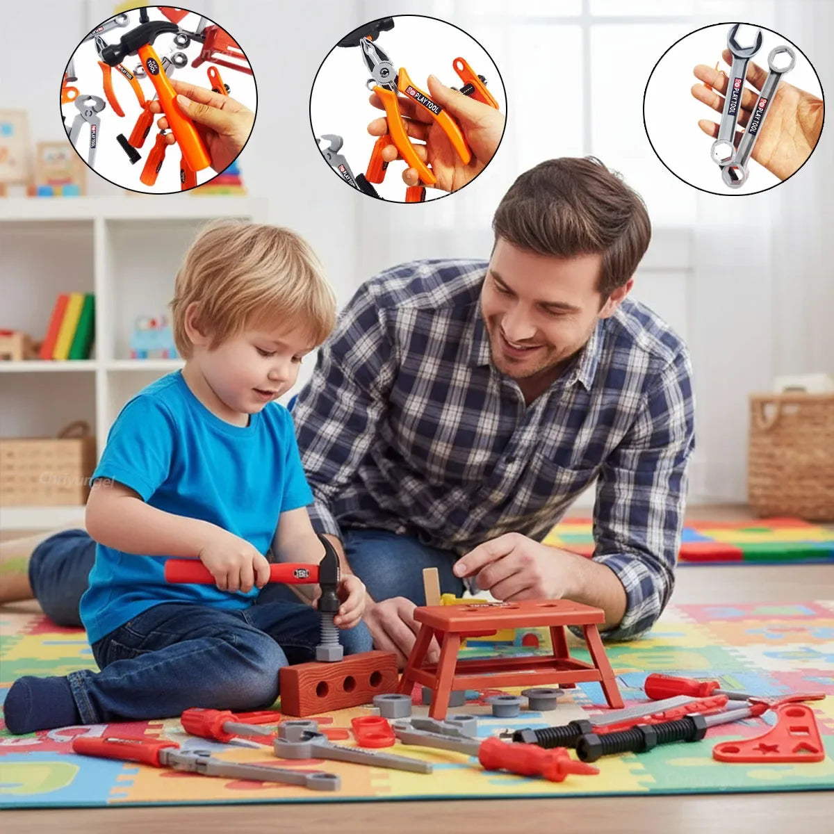 38/42 PCS Kids Pretend Tool Set with Screwdrivers for Toddlers
